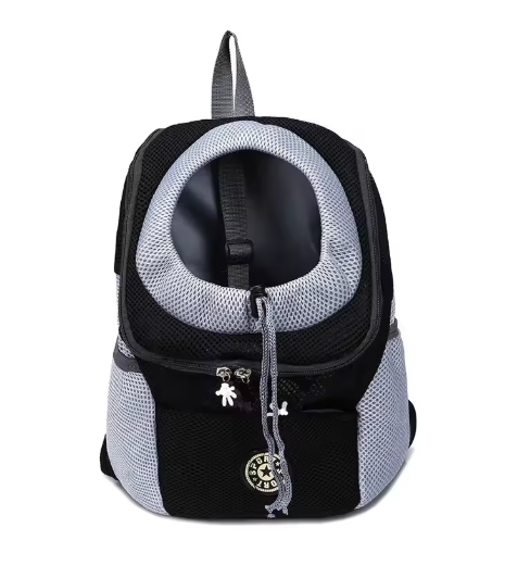Sac de transport en bandoulière en maille pour animaux de compagnie