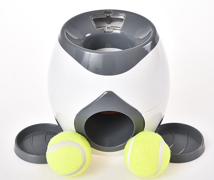 Jouet interactif pour chien avec distributeur de balle de tennis