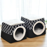 Niche Capsule 2-en-1 pour Chien et Chat