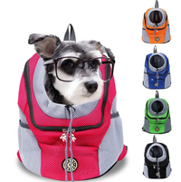 Sac de transport en bandoulière en maille pour animaux de compagnie