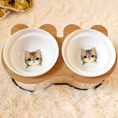 Support de Gamelles Anti-Refoulement pour Chat