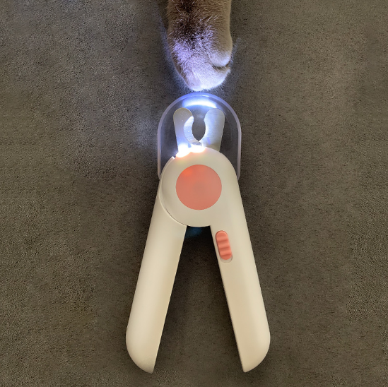Coupe-ongles pour chat et chien avec lumière LED