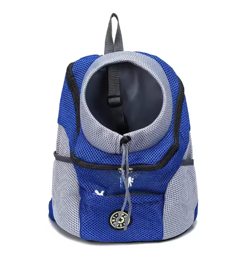 Sac de transport en bandoulière en maille pour animaux de compagnie