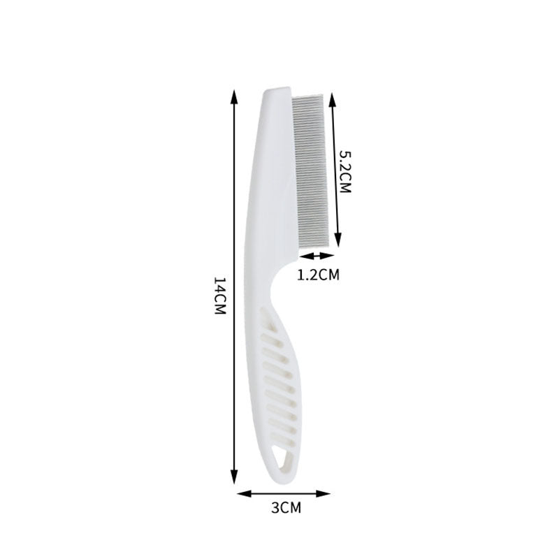 Peigne anti-puces en acier inoxydable pour chat – dents fines