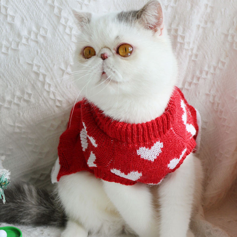 Robe pull de Noël “Festive Princess” pour chien – Tenue élégante premium