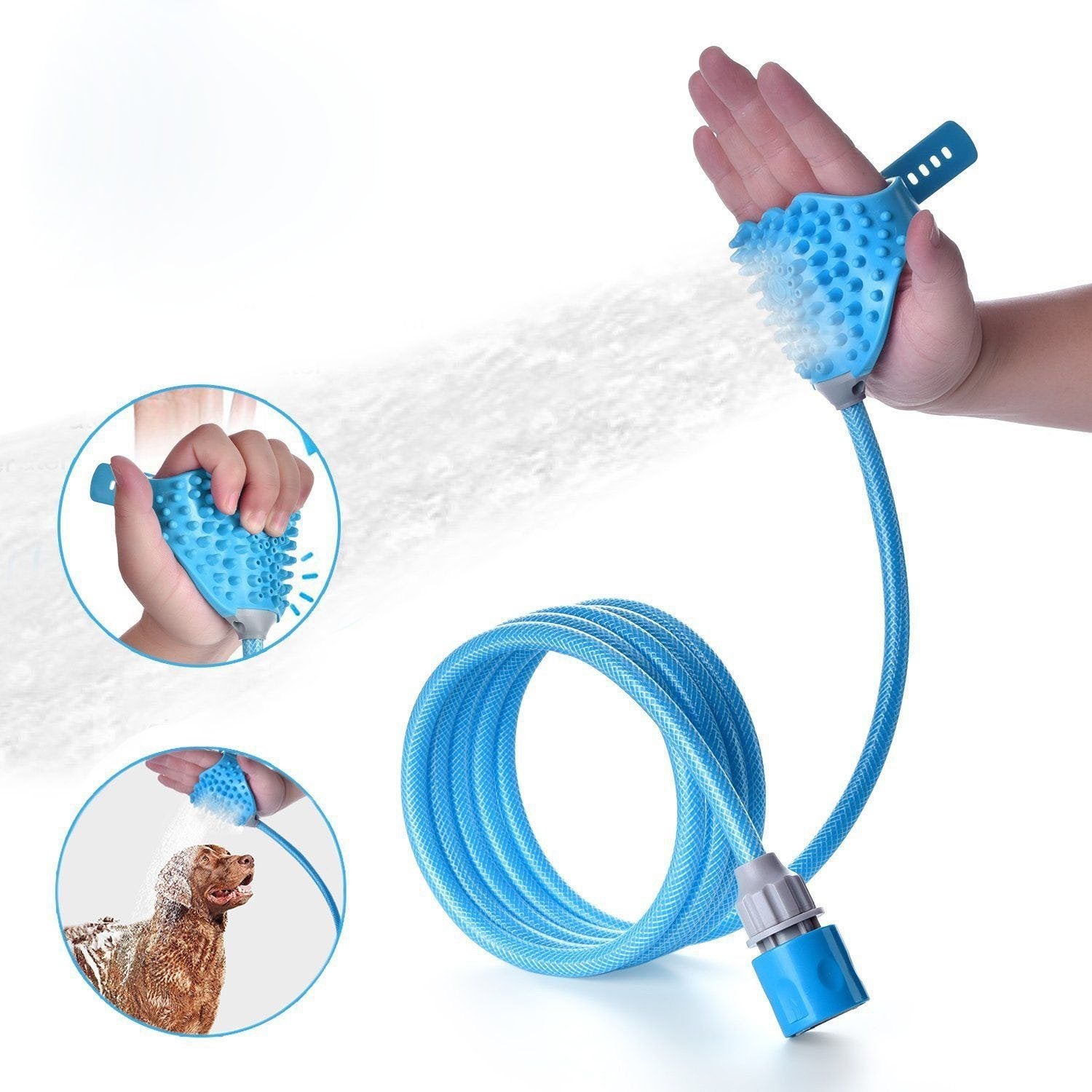 Gants de bain et massage pour animaux – toilettage facile
