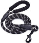 Laisse réfléchissante en nylon tressé pour chien – pour la promenade et le dressage