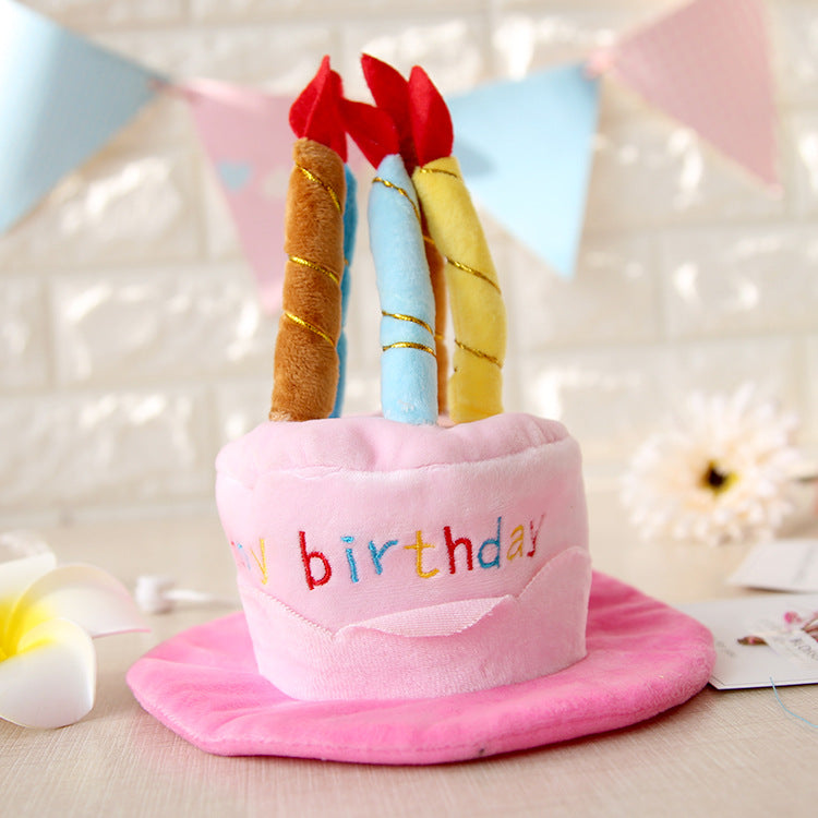 Chapeau gâteau d’anniversaire pour chat et chien