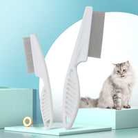 Peigne anti-puces en acier inoxydable pour chat – dents fines