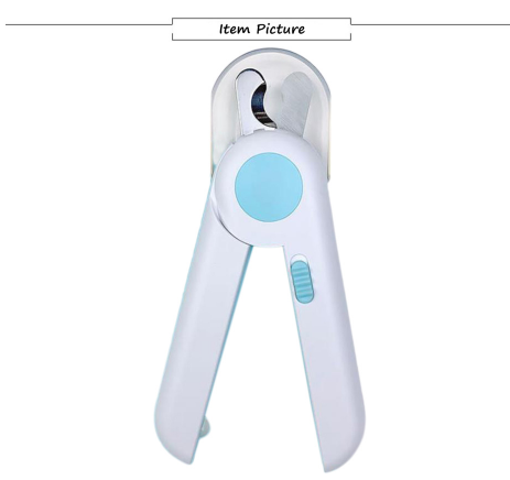 Coupe-ongles pour chat et chien avec lumière LED