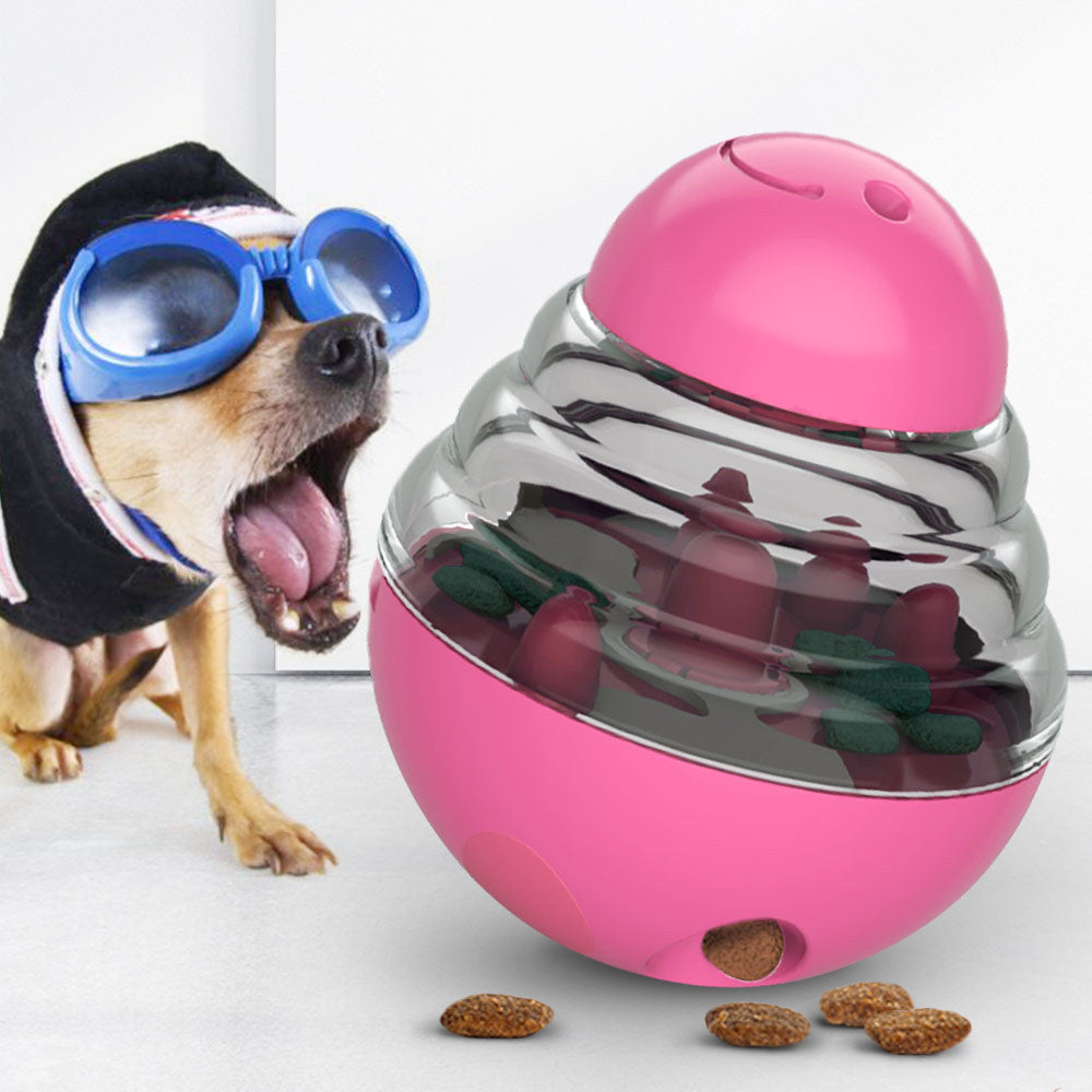 Balle distributeur de friandises pour chien – Jouet interactif pour animaux de compagnie