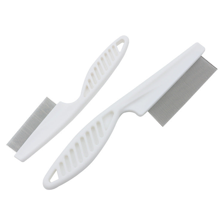 Peigne anti-puces en acier inoxydable pour chat – dents fines