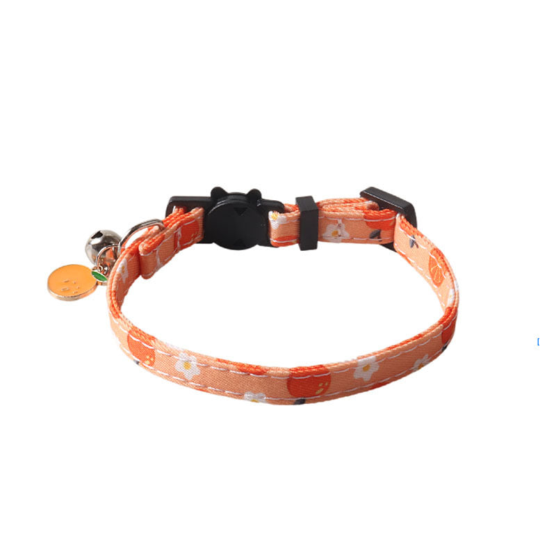 Collier Nœud Papillon pour Chat – Style Fleur de Fruit