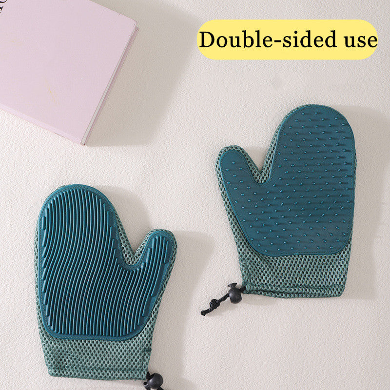 Gants de Massage en Silicone Anti-Poils pour Animaux