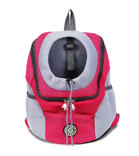 Sac de transport en bandoulière en maille pour animaux de compagnie