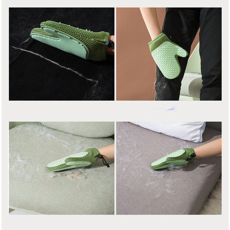 Gants de Massage en Silicone Anti-Poils pour Animaux