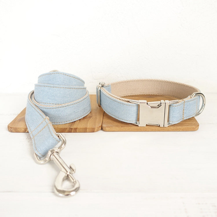 Laisse en Denim Bleu pour Chien