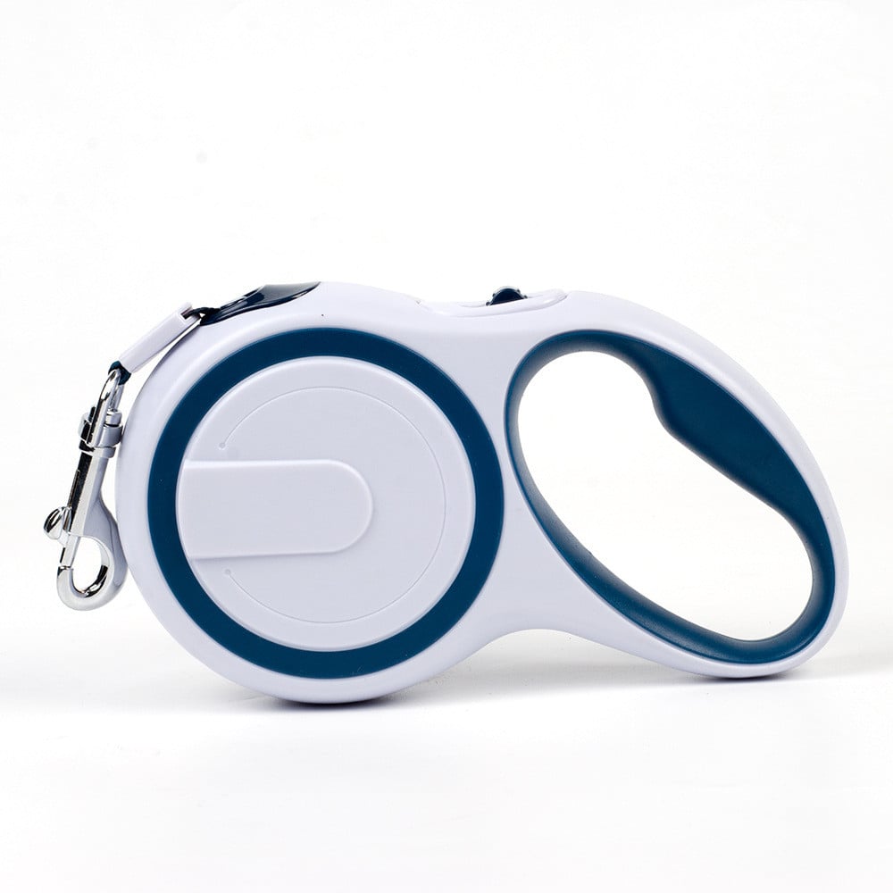 Laisse télescopique double couleur pour chien et animaux de compagnie