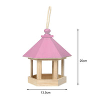 Mangeoire et abreuvoir en bois pour oiseaux – Décoration extérieure premium