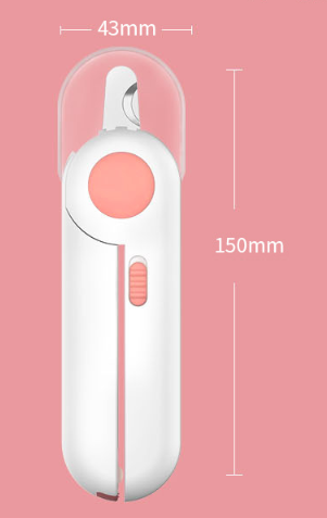 Coupe-ongles pour chat et chien avec lumière LED