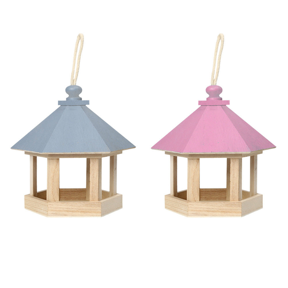 Mangeoire et abreuvoir en bois pour oiseaux – Décoration extérieure premium