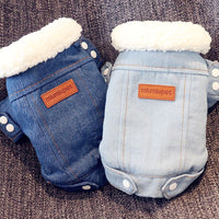 Veste en Jean Épaisse et Chaude pour Chien et Chat