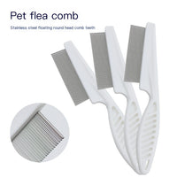 Peigne anti-puces en acier inoxydable pour chat – dents fines