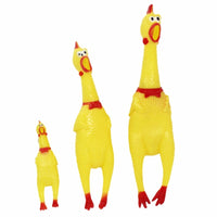 Jouet pour animaux en forme de poulet qui couine