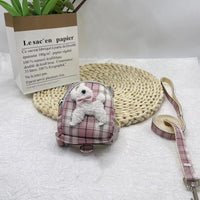 Sac à dos pour animal avec ours en peluche et laisse intégrée