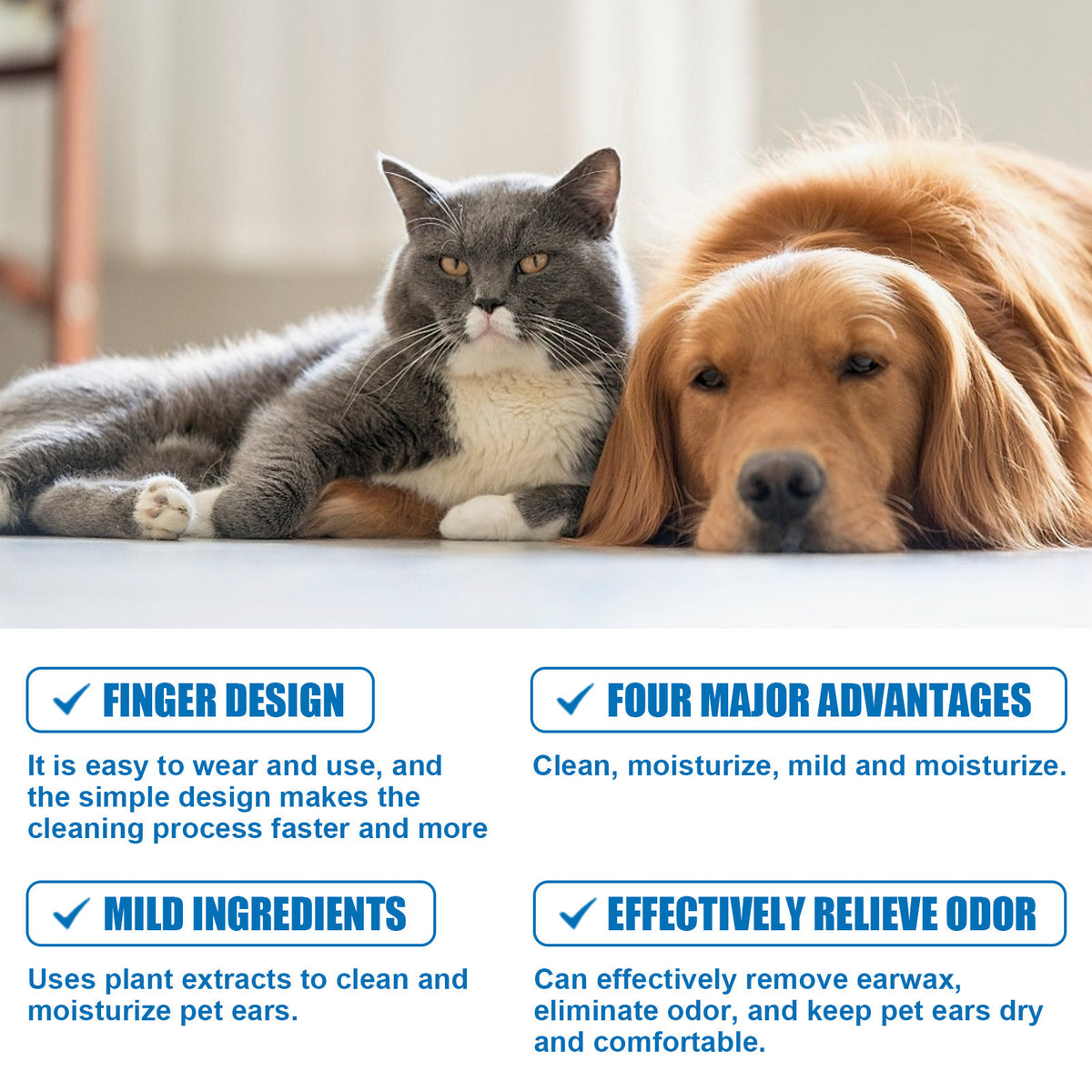 Crème nettoyante auriculaire “Yegbong” pour animaux – Soin d’hygiène des oreilles premium