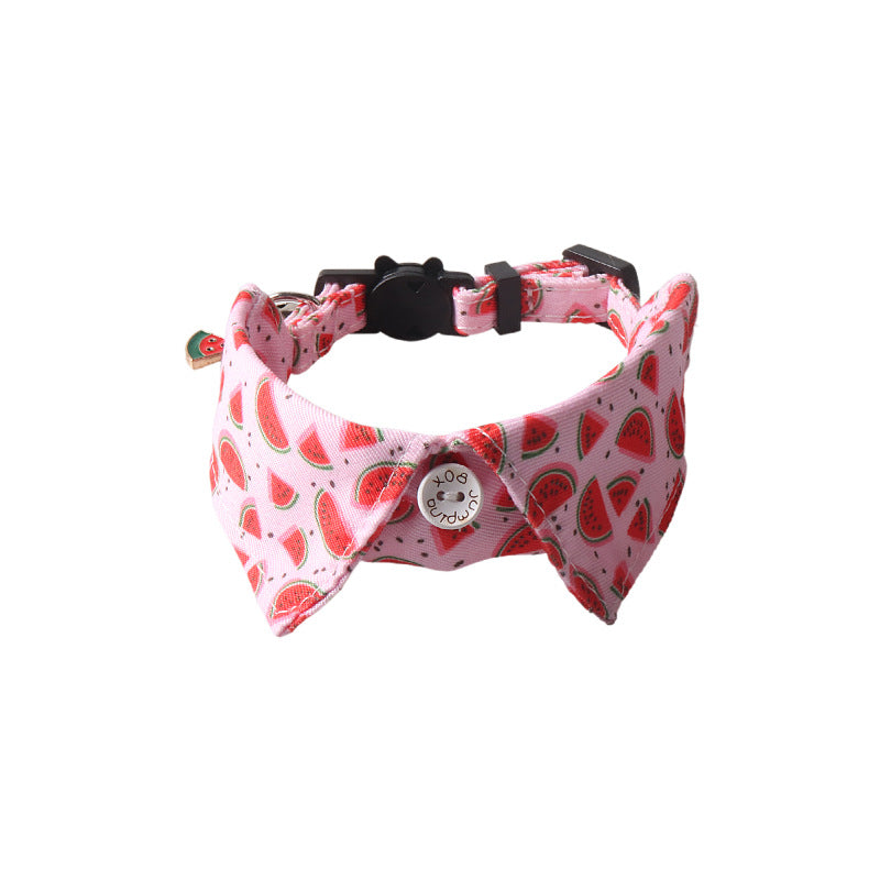 Collier Nœud Papillon pour Chat – Style Fleur de Fruit