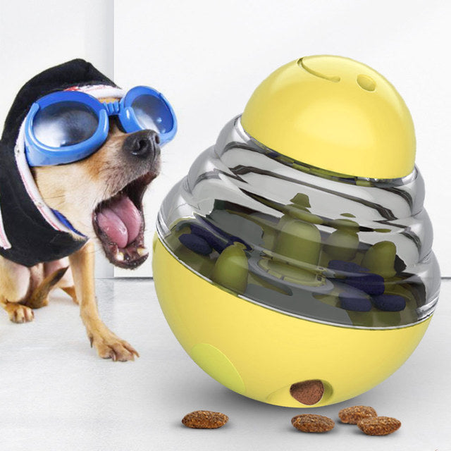 Balle distributeur de friandises pour chien – Jouet interactif pour animaux de compagnie