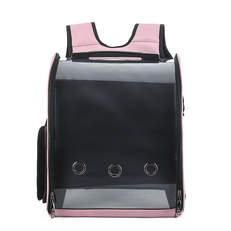 Sac à dos transparent et pliable pour animaux de compagnie (chat et chien)