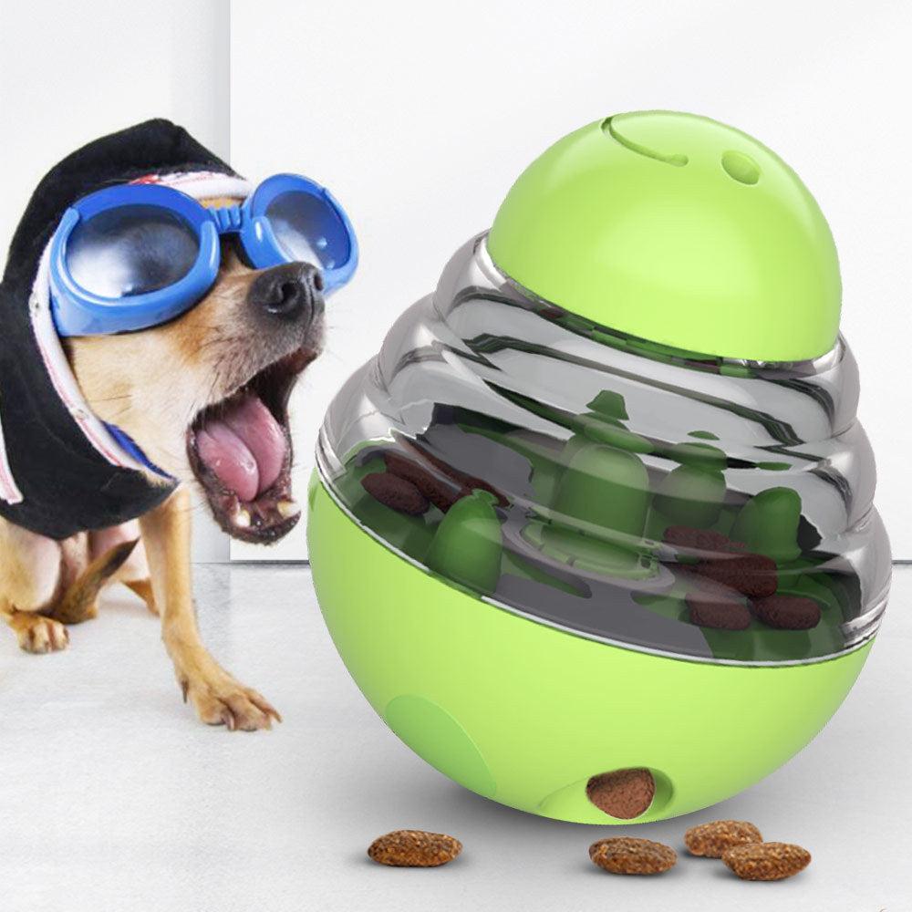 Balle distributeur de friandises pour chien – Jouet interactif pour animaux de compagnie