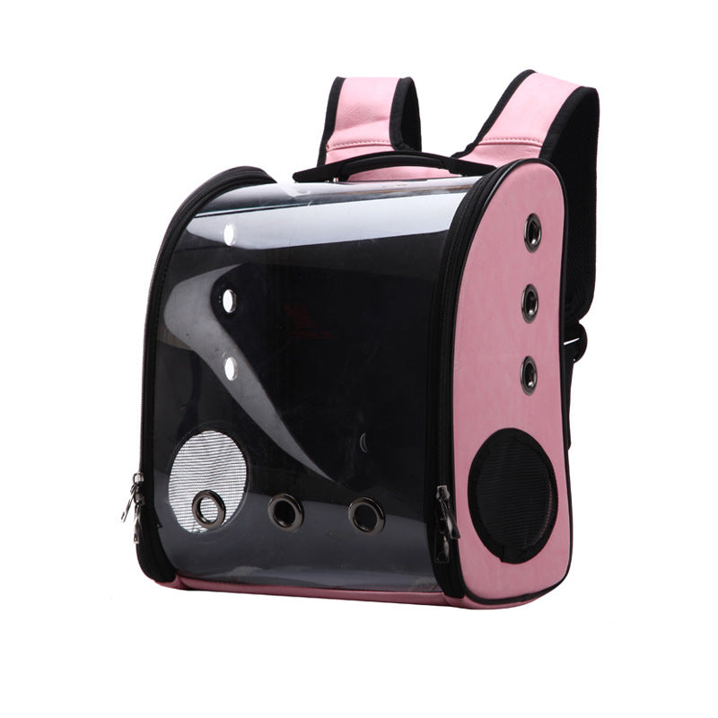 Sac à dos transparent et pliable pour animaux de compagnie (chat et chien)