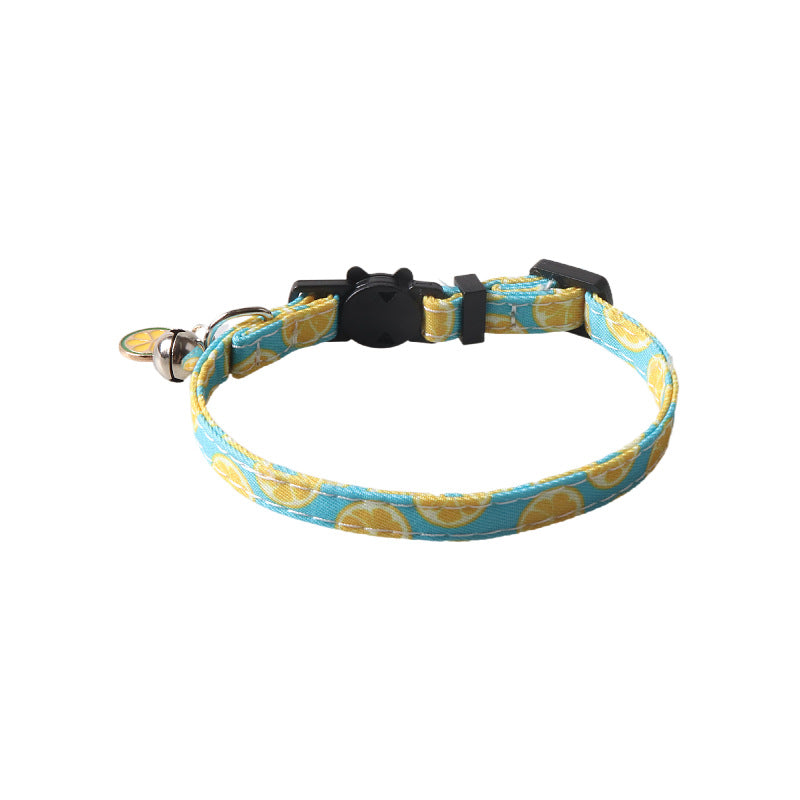 Collier Nœud Papillon pour Chat – Style Fleur de Fruit