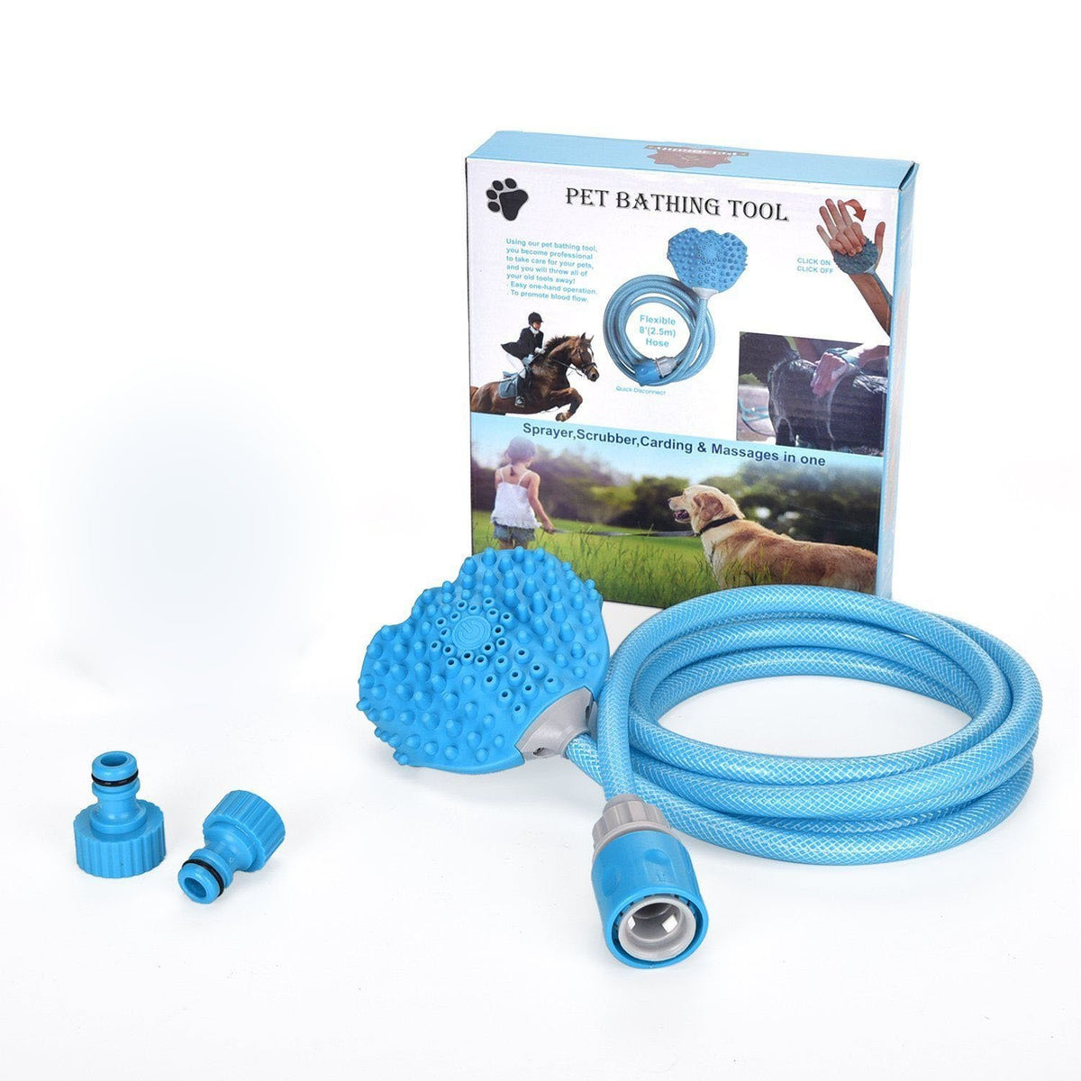 Gants de bain et massage pour animaux – toilettage facile