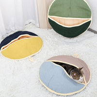 Nid de Couchage 2-en-1 pour Chat (Lit et Sac de Couchage)