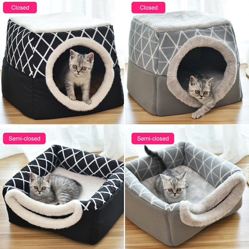 Niche Capsule 2-en-1 pour Chien et Chat