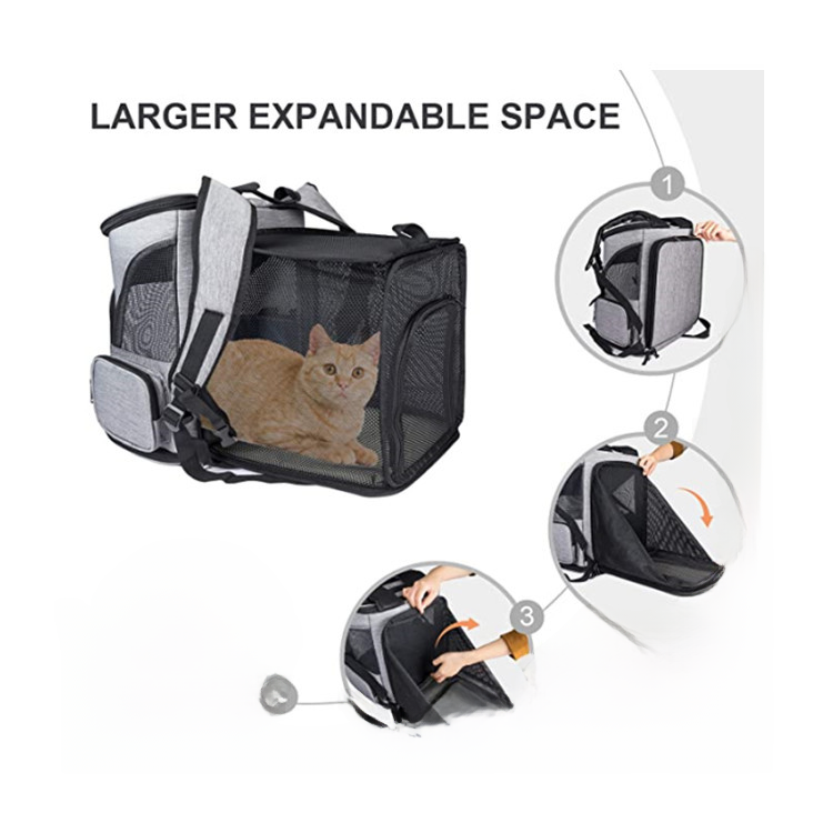 Sac à dos pour animaux portable et extensible pour chats et chiens