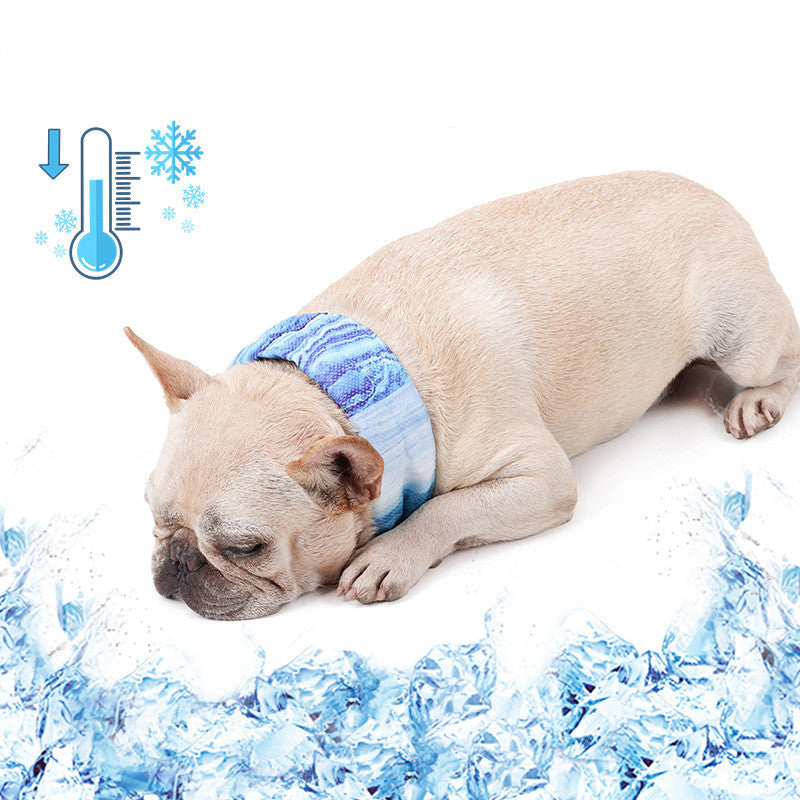 Écharpe rafraîchissante pour animaux – Bandana glacé premium anti-chaleur