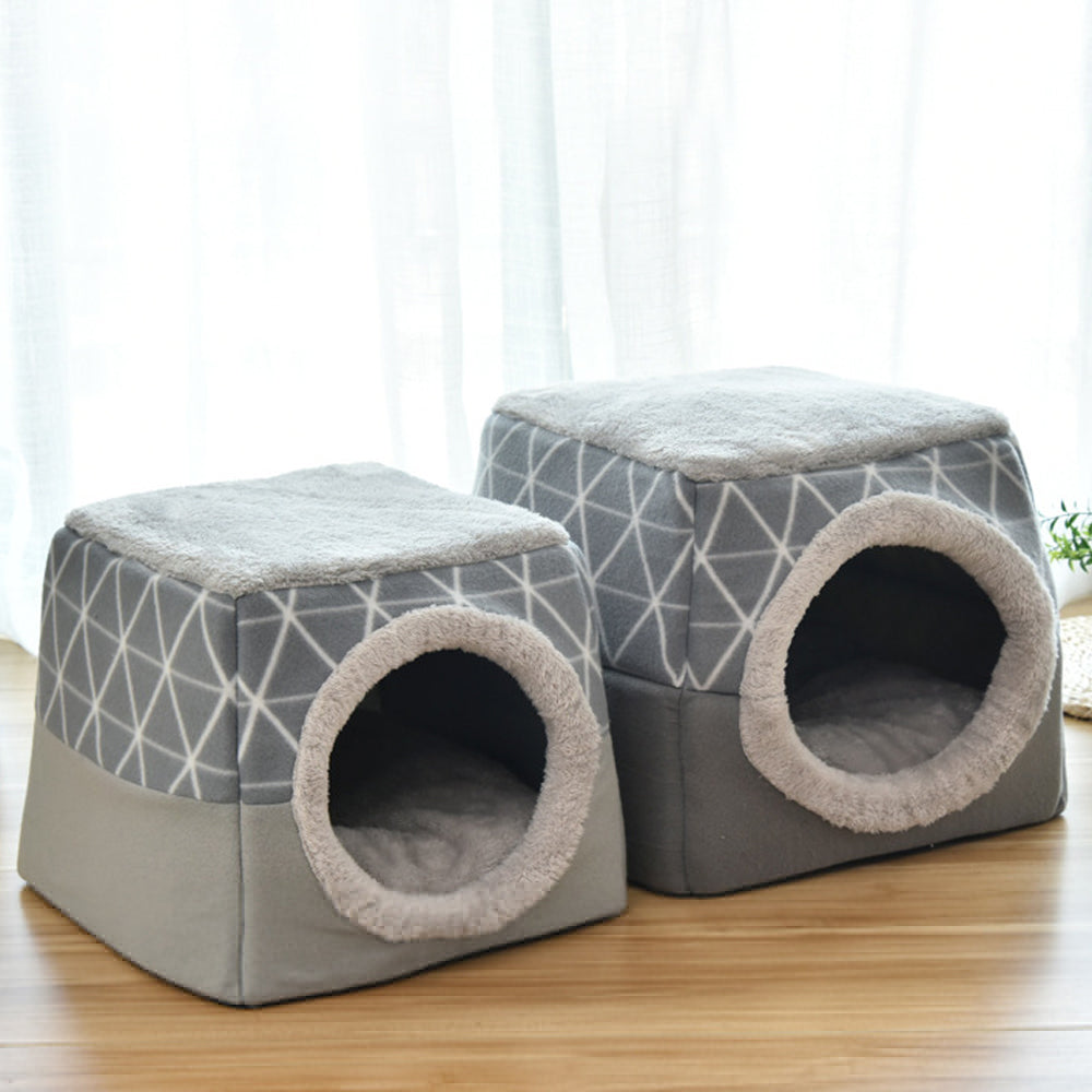 Niche Capsule 2-en-1 pour Chien et Chat
