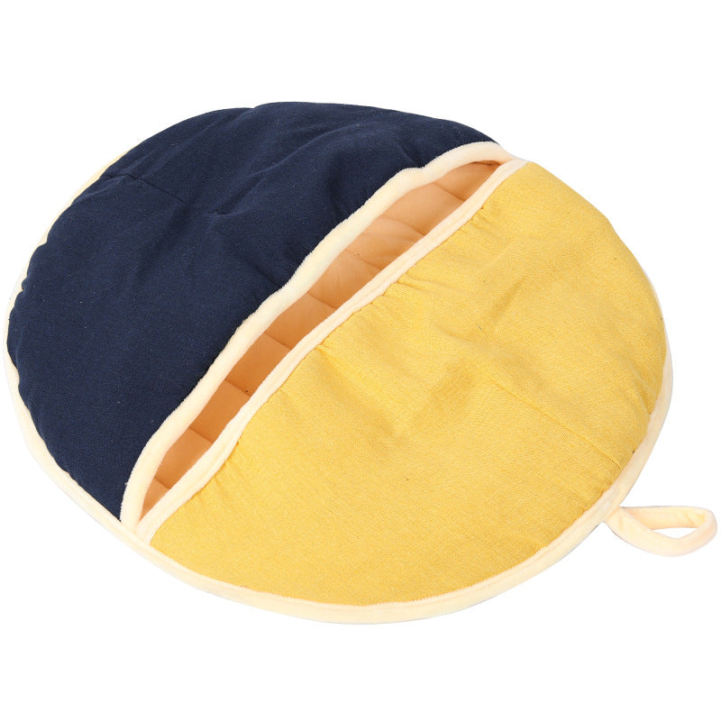 Nid de Couchage 2-en-1 pour Chat (Lit et Sac de Couchage)